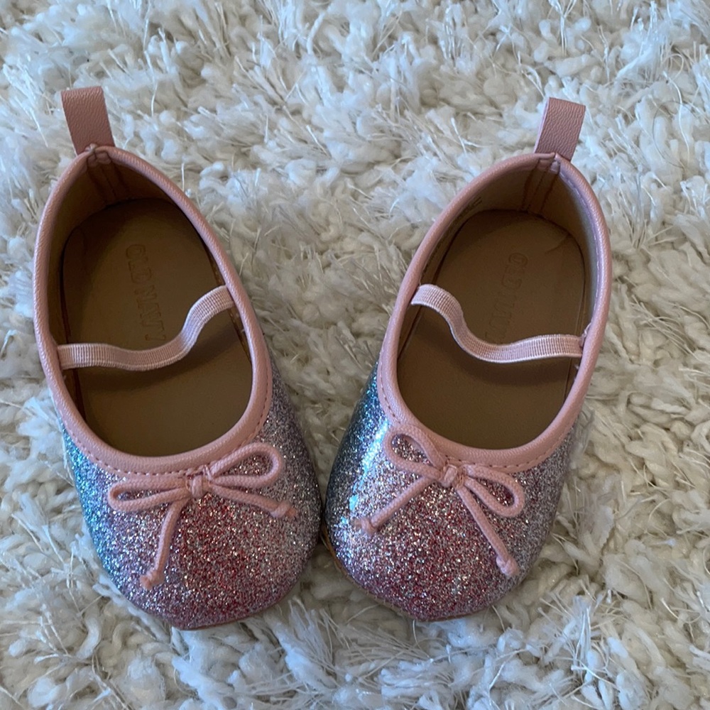 NWOT Old Navy Baby Girls Sparkly ballet flats!!!